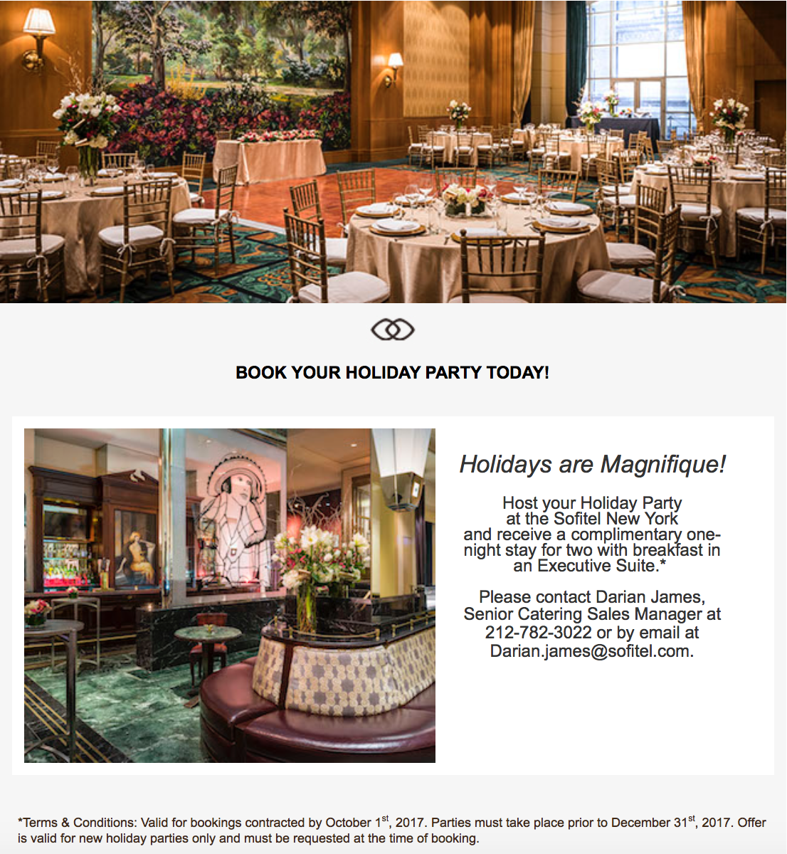 Photo of the hotel Sofitel New York: Holiday promotion 2017