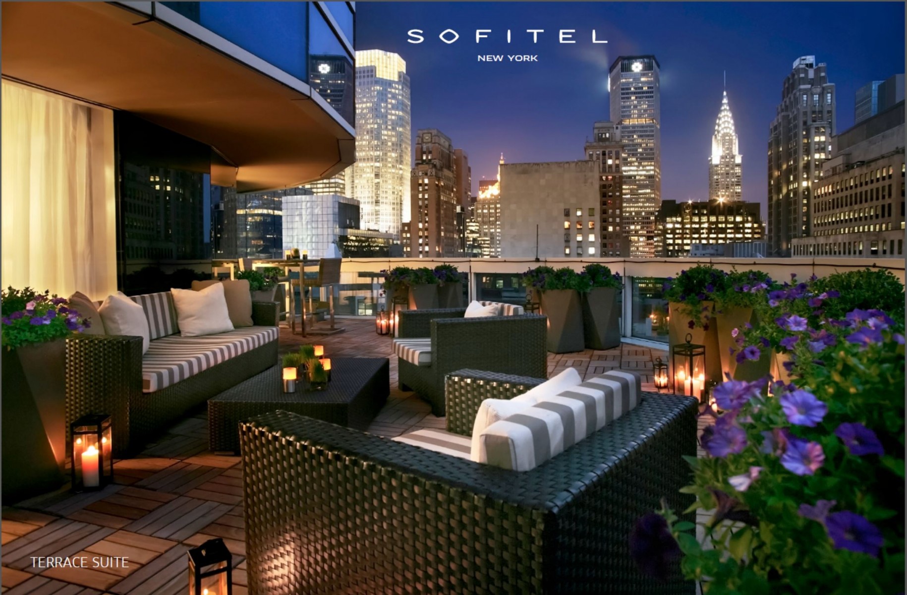 Photo of the hotel Sofitel New York: Postcard terrace suite nighttime