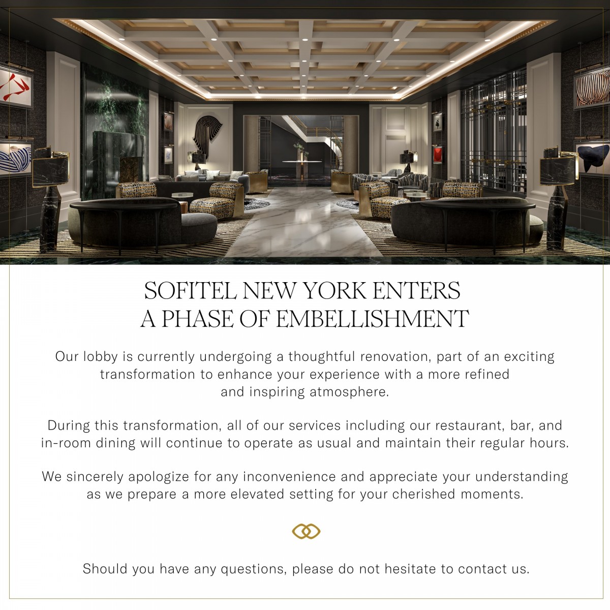 Photo of the hotel Sofitel New York: Renovation popup2