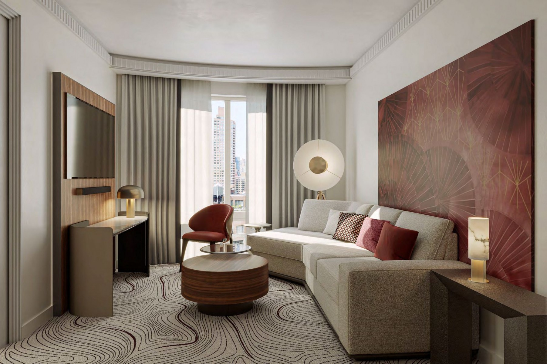 Photo of the hotel Sofitel New York: Skyscraper one bedroom suite living room 2