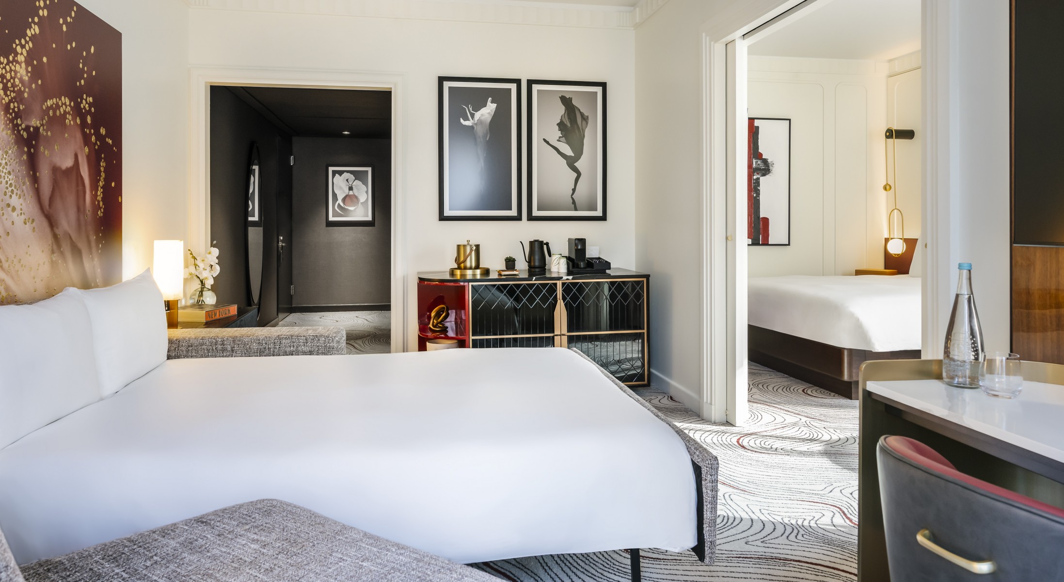 Photo of the hotel Sofitel New York: One bedroom suite living room 3 open sofabed